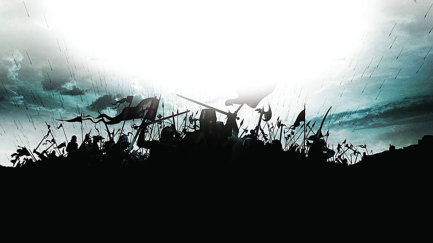 Medieval Battle Silhouette: Medieval Battle (), Medieval Battle, Medieval Battlefield HD wallpaper