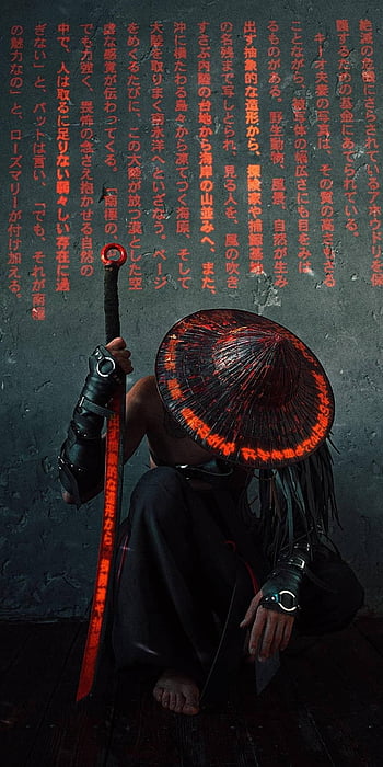 Samurai Warrior Sunset 4K Phone iPhone Wallpaper #4870a