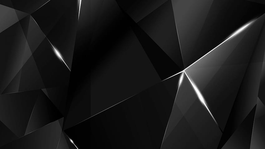 Черен триъгълник Абстракт - страхотно 3D HD тапет