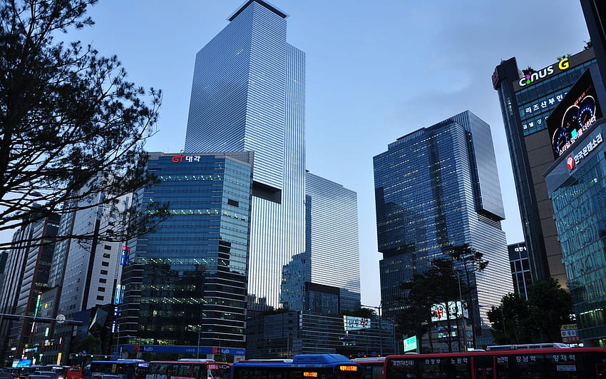 Samsung headquarters, skyscrapers, Seoul Samsung HD wallpaper
