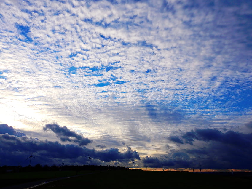 Natura, Niebo, Chmury, Wieczór Tapeta HD