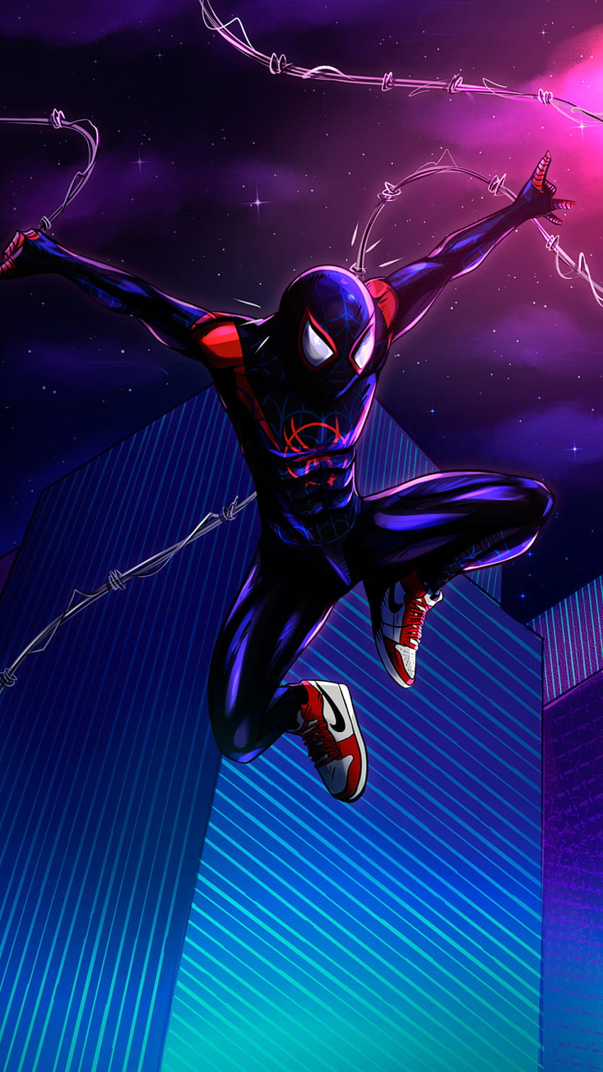 muskularny człowiek-pająk, elektryczny błękit, sztuka, człowiek-pająk, sieci, kolor pełny Tapeta na telefon HD