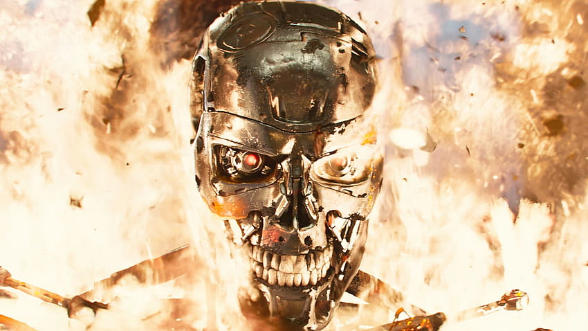 Ein 'Terminator', um sie alle zu regieren: Wie 'Terminator Genisys' löscht, halb Mensch, halb Terminator HD-Hintergrundbild