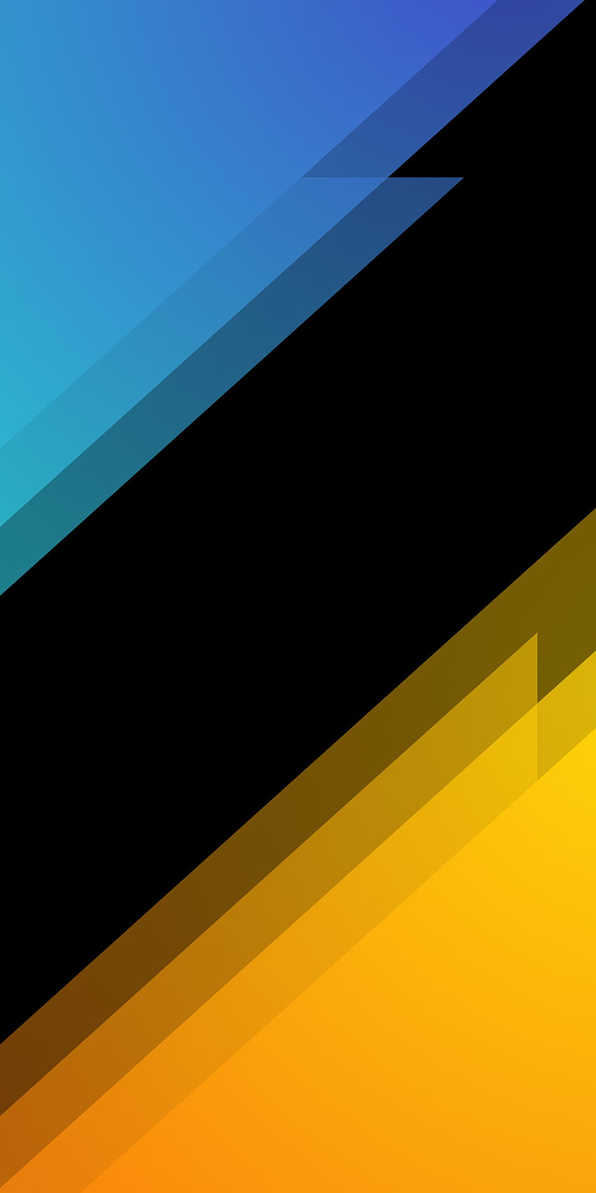 Abstract, orange, amoled, blue, black, dark, pattern, yellow, minimalist,  lines HD phone wallpaper | Pxfuel
