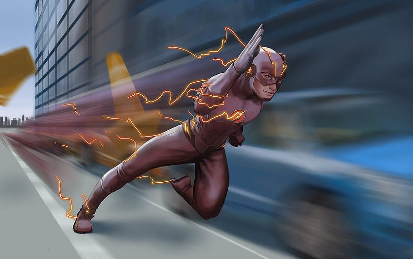 Why One Flash Has Blue Lightning & The Other Orange In The Flash Movie