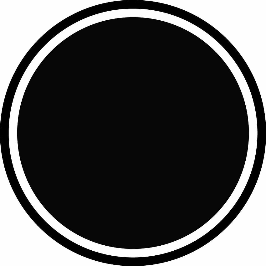 White Circle, Black and White Circle HD phone wallpaper