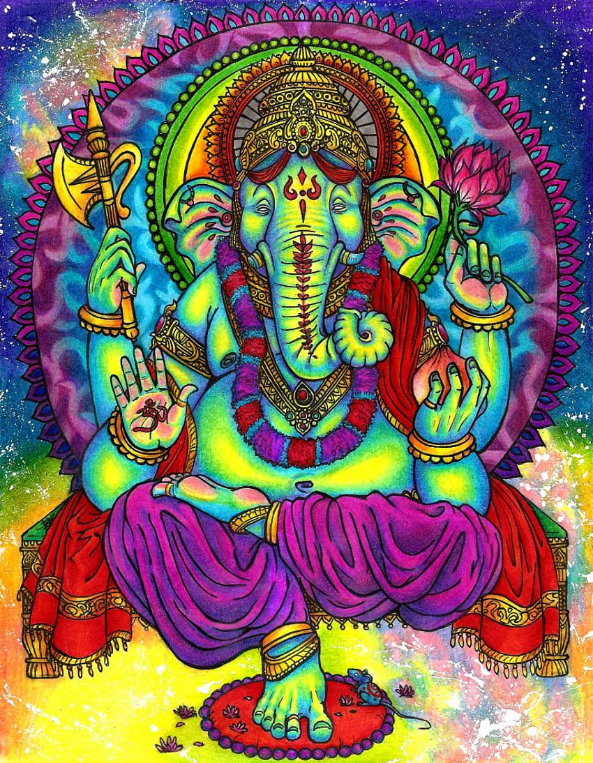 Ganesha Psychedelisch, Trippy Elephant HD-Handy-Hintergrundbild