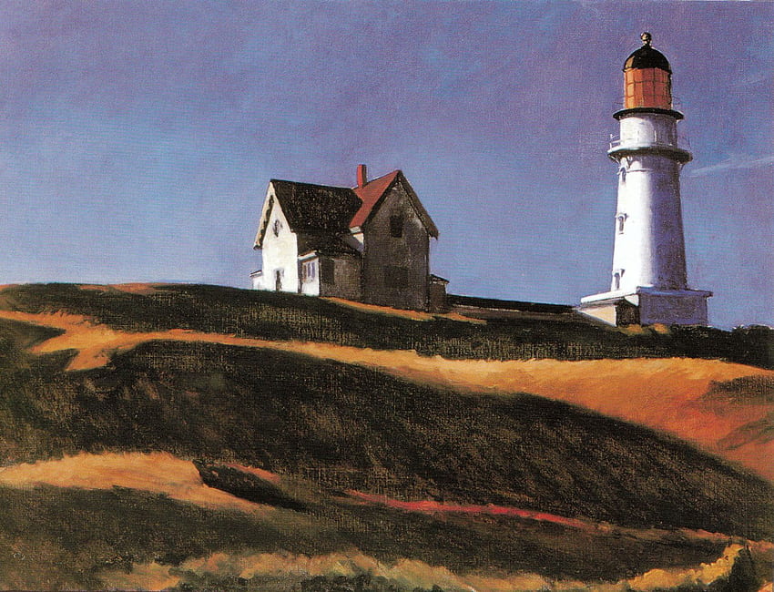 Edward Hopper, Lighthouse Hill, Cape Elizabeth, 1927. HD wallpaper