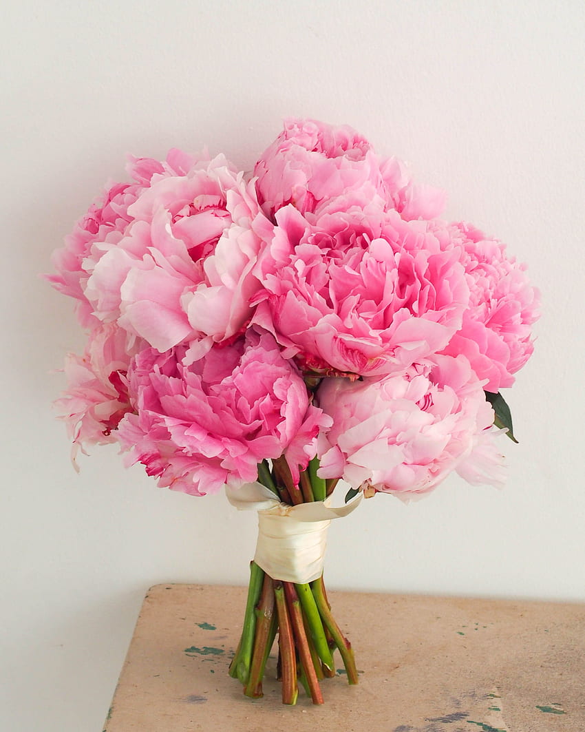 all peony sarah pink bridal bouquet, by floral magic. Bridal HD phone wallpaper
