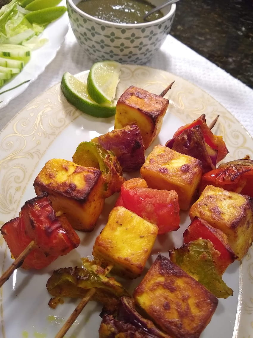 Paneer Tikka/ Indian Cottage Cheese Bites - Living Smart And Healthy HD phone wallpaper