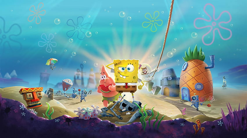 SpongeBob SquarePants Battle for Bikini Bottom Rehydrated Laptop Full , Games , , and Background, Spongebob Movie HD wallpaper