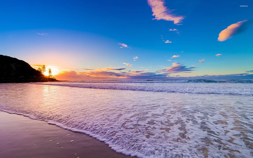 Sunset on the beach - Beach, Sunset Beaches HD wallpaper | Pxfuel