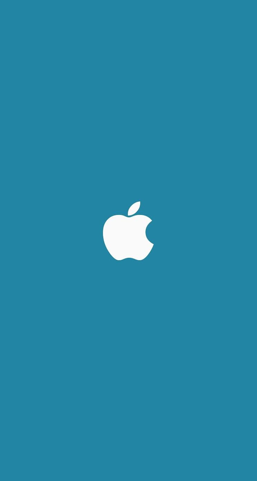 Logotipo cian de Apple. Apple, logotipo de Apple iPhone, logotipo de Apple fondo de pantalla del teléfono