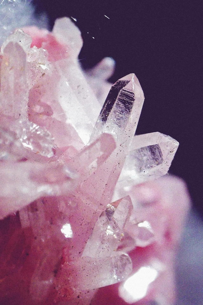 Rose quartz - . for Phones and Tablet, Aesthetic Crystal HD phone wallpaper