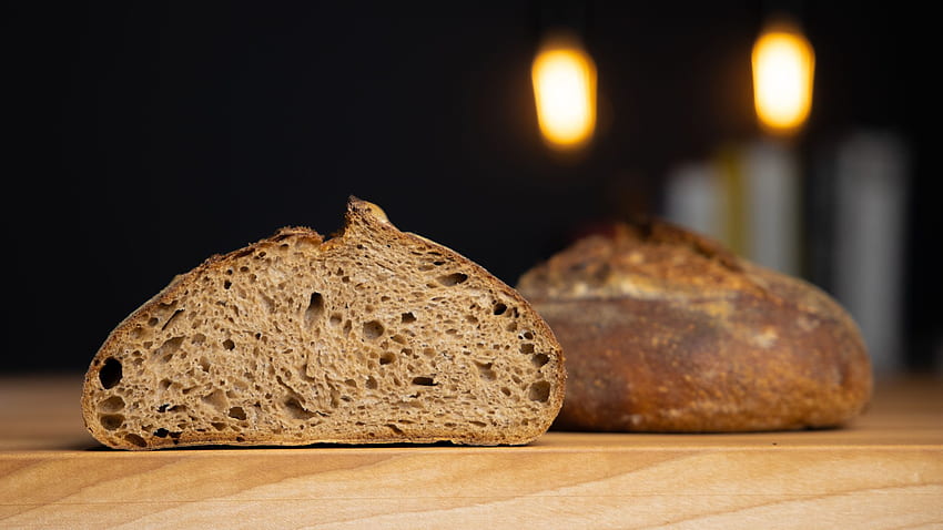 100% Whole Wheat Sourdough Bread - THE REGULAR CHEF, 2048X1152 Bread HD wallpaper