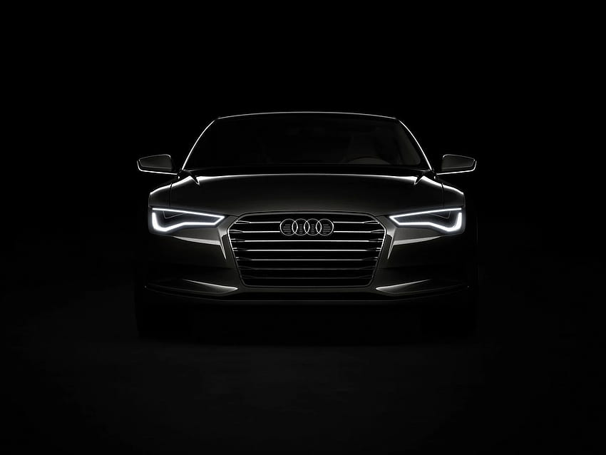 Schwarzer Audi, Audi Ringe HD-Hintergrundbild