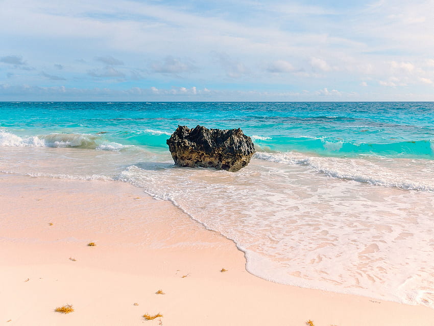 Най-красивите плажове с розов пясък в света. Condé Nast Traveller, Розов пясъчен плаж HD тапет