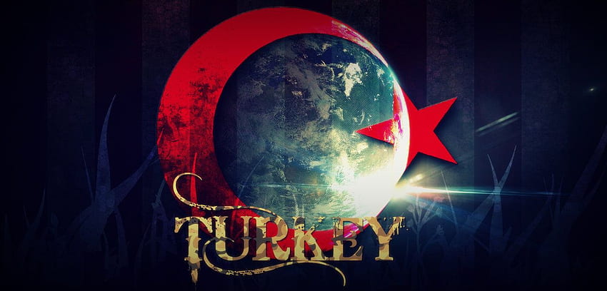 Turkey Flame, Turkish Flag Black and White HD wallpaper