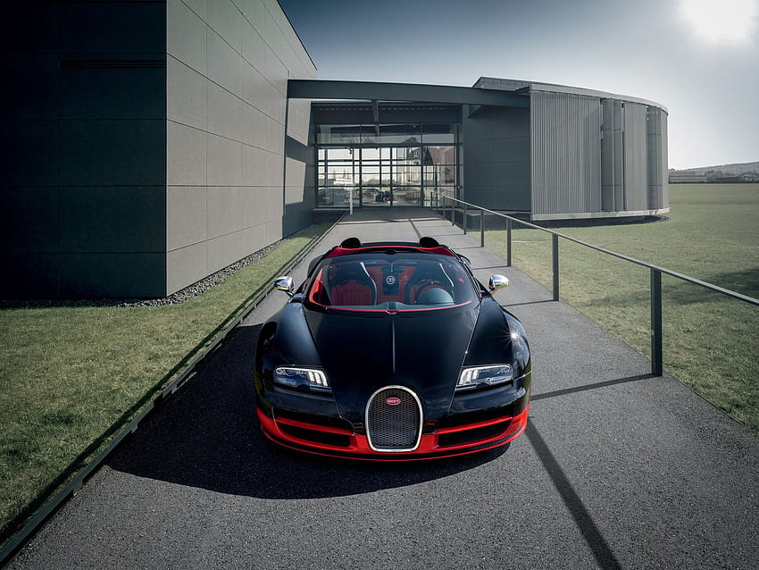 Bugatti Veyron Grand Sport Vitesse Black and Red News and Information HD wallpaper