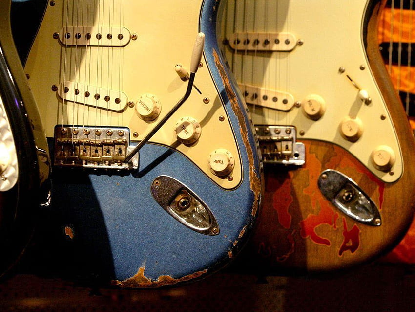 Stary Fender Stratocaster Tapeta HD