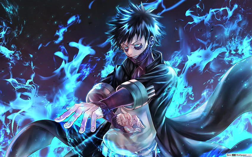My Hero Academia - Dabi Blue Flames, Anime Blue Fire HD wallpaper