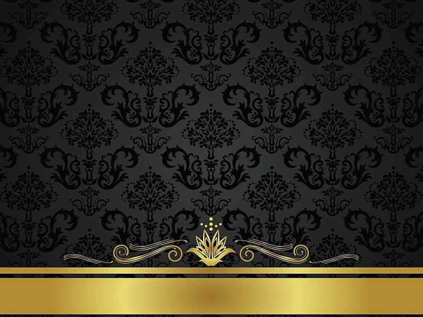 Elegant Black Background, Elegant Black and Gold HD wallpaper