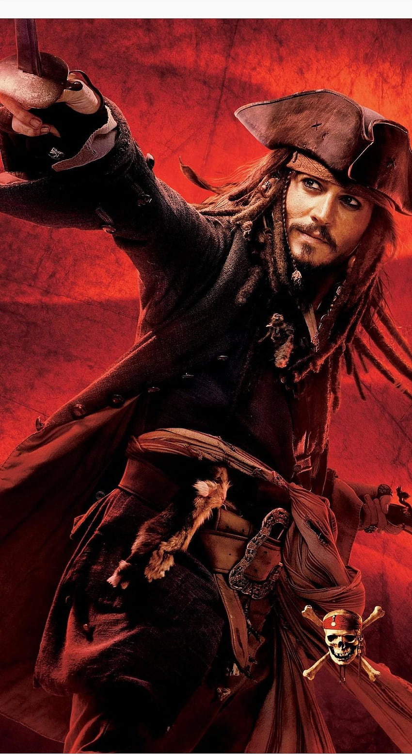 Jack Sparrow pour Android, Capitaine Jack Sparrow Fond d'écran de téléphone HD
