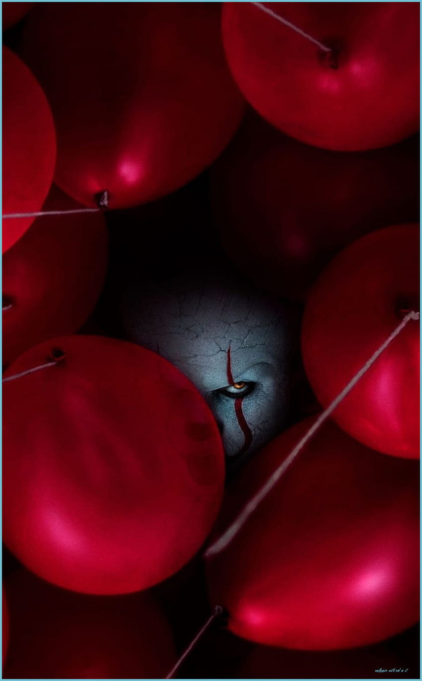 Red Balloons, Clown, Joker, Horror, Movie, IT Chapter 13 - With Red In It, Aesthetic Clown HD phone wallpaper