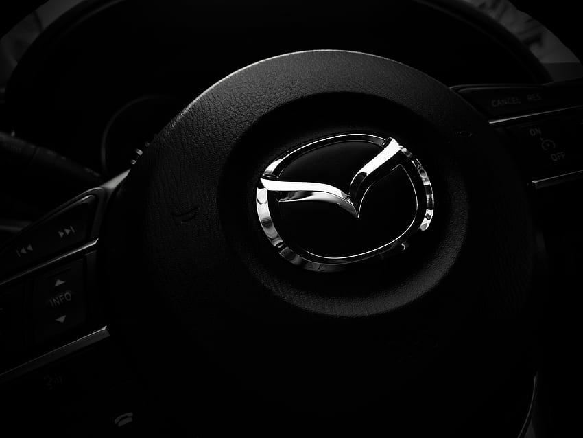Mazda, Cars, Steering Wheel, Rudder, Logo, Logotype HD wallpaper
