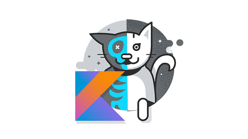 Un gato Kotlin Schrödinger - Academia Kotlin, El gato de Schrödinger fondo de pantalla