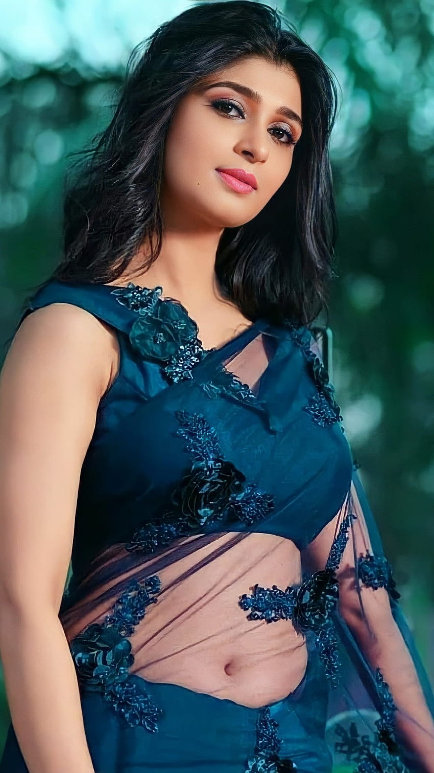 Aditi Prabhudeva, Saree-Schönheit HD-Handy-Hintergrundbild