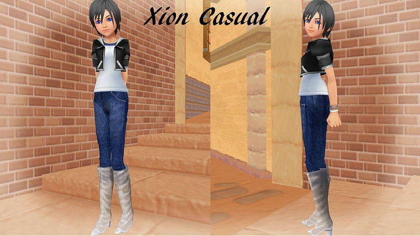 xion casual, hearts, casual, xion, kingdom HD wallpaper