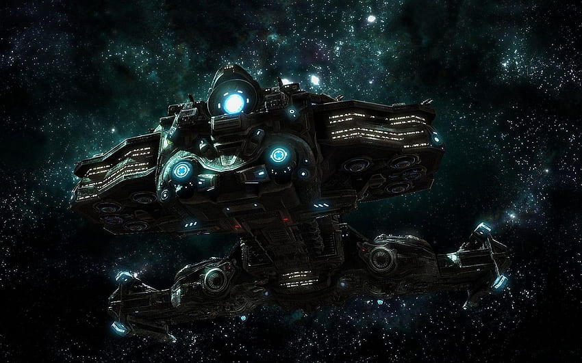 starcraft, Pc, Spacescape, Science, Fiction, Sci fi, Sci-Fi Ship HD wallpaper