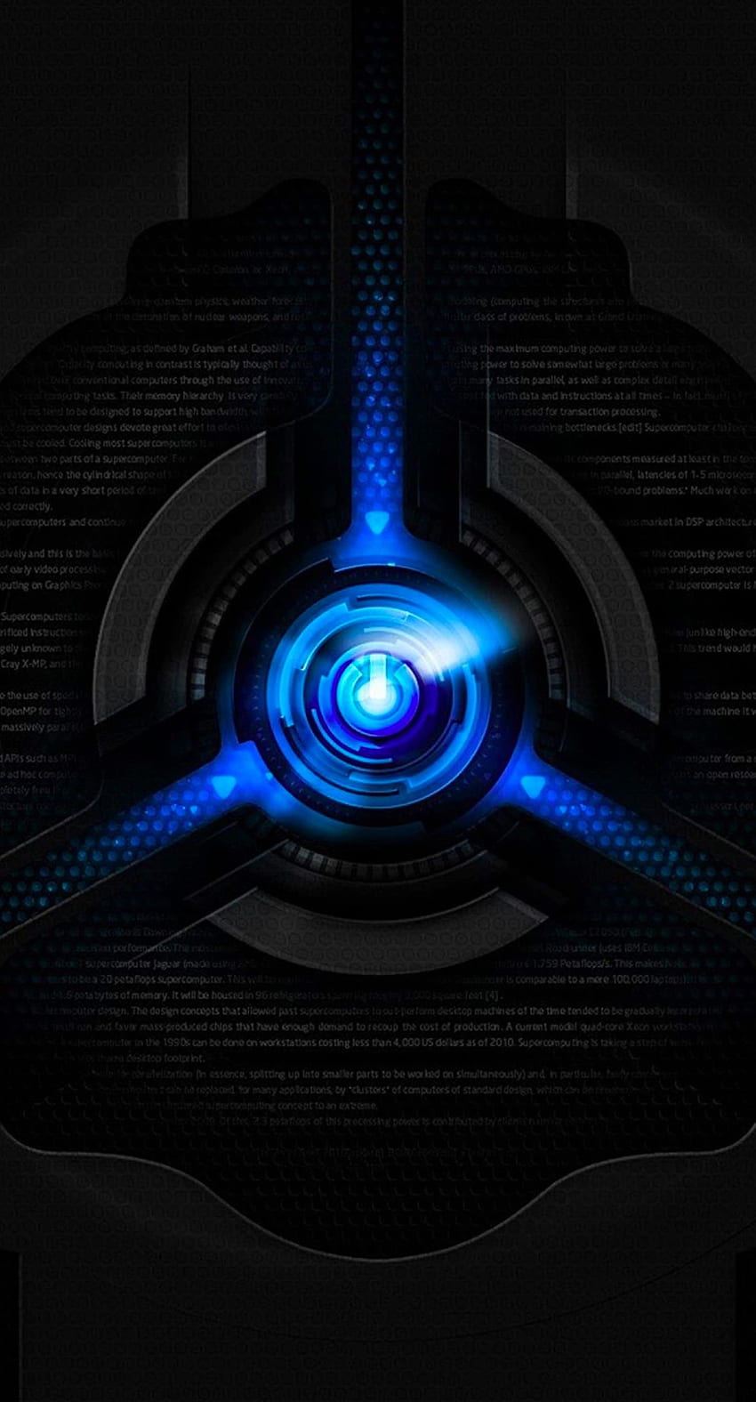 Cool Blue And Black, Black and Blue Technology HD phone wallpaper
