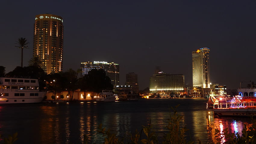 Ägypten bei Nacht, Kairo bei Nacht HD-Hintergrundbild