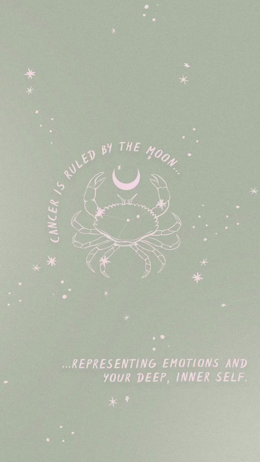 Download Cute Cancer Zodiac Sign Purple Aesthetic Wallpaper  Wallpaperscom
