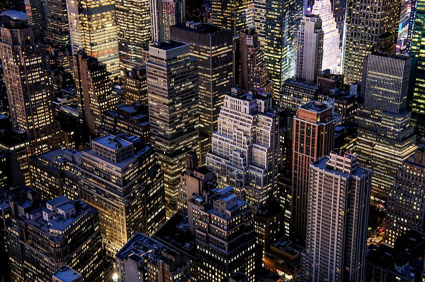 Kota, Amerika Serikat, Pencakar langit, Amerika Serikat, New York, Bangunan, Gedung Empire State Wallpaper HD