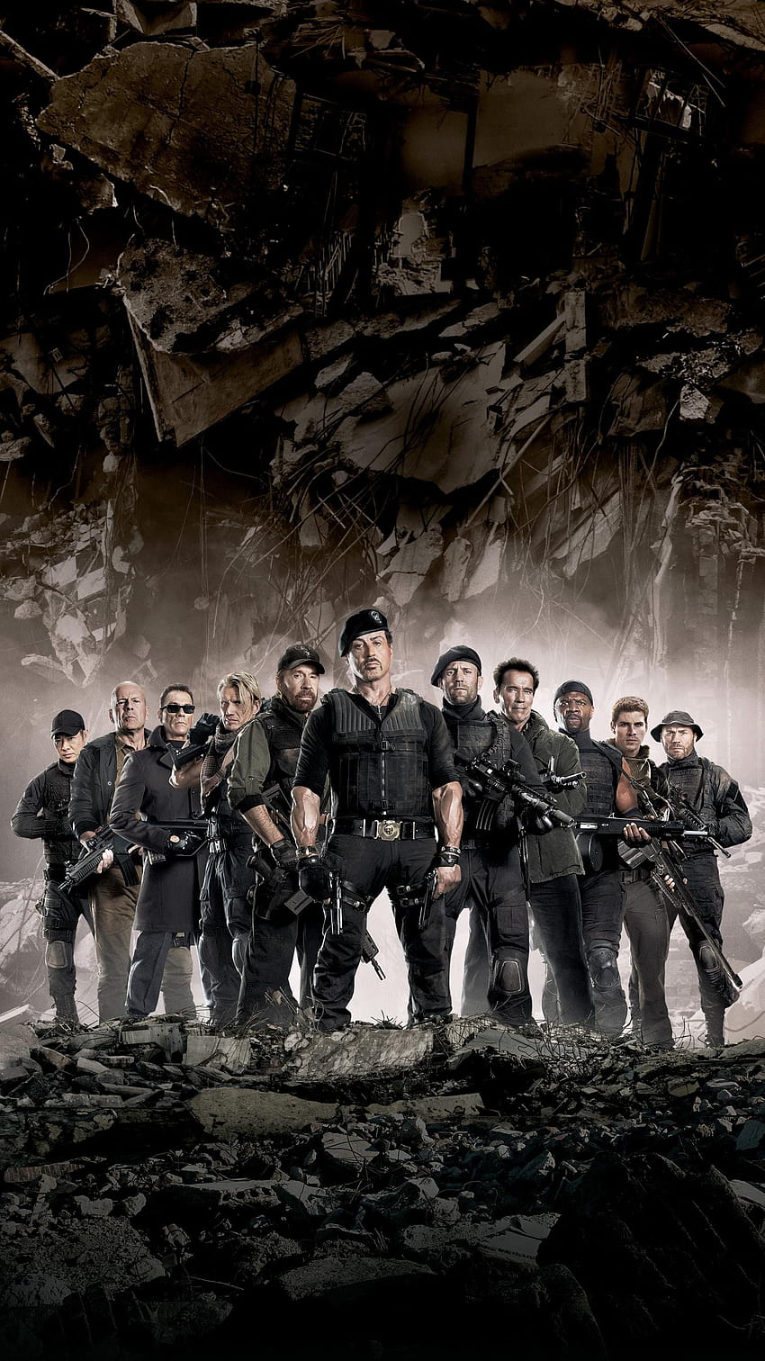 The Expendables 2 (2012) Phone . Moviemania. The expendables, Film prints, Movie HD phone wallpaper