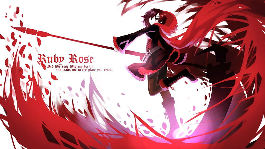 HD wallpaper Anime RWBY Ruby Rose RWBY  Wallpaper Flare