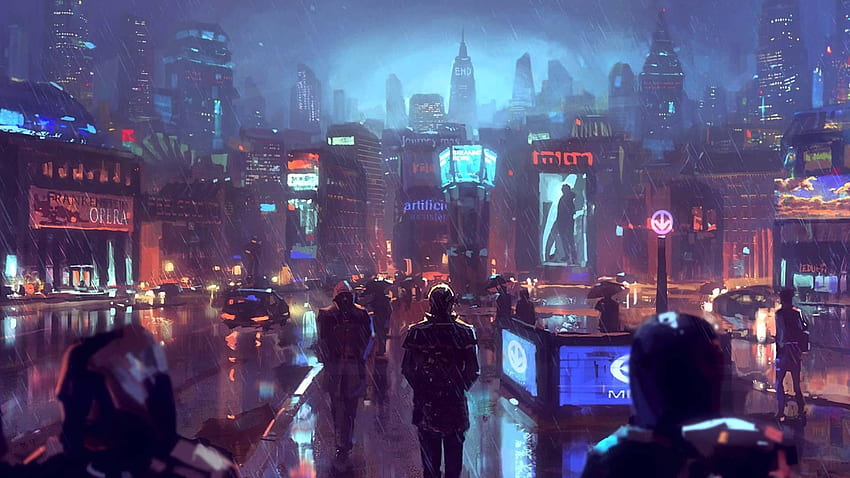 Cyberpunk City Skyscraper Sci-Fi HD 4K Wallpaper #8.1444