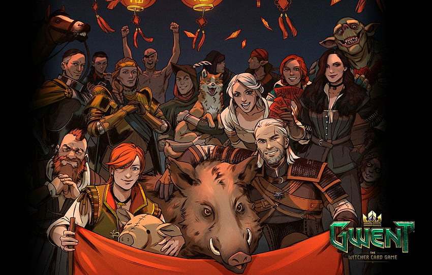 การ์ด, แม่มด, The Witcher, ตัวละคร, Geralt, Gwent: The Witcher Card Game วอลล์เปเปอร์ HD