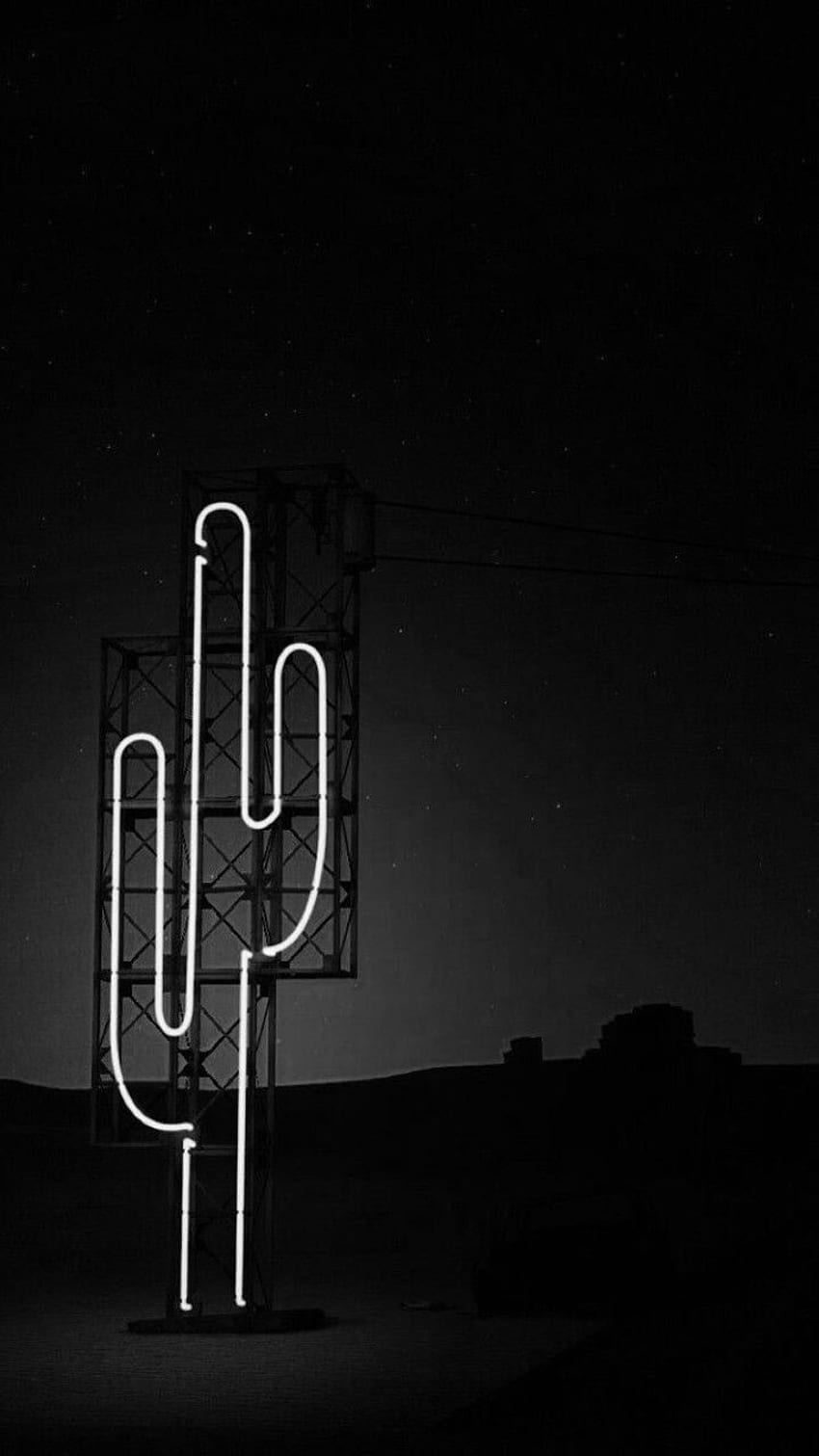 Background ♡. Neon cactus, iphone neon, Neon, Black Cactus HD phone wallpaper