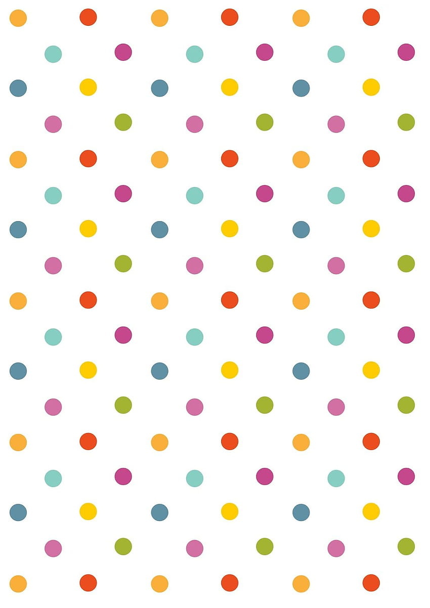 Rainbow Polka Dot , Background HD phone wallpaper