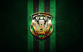 CS Constantine, Algerian football club, green logo, green carbon fiber ...