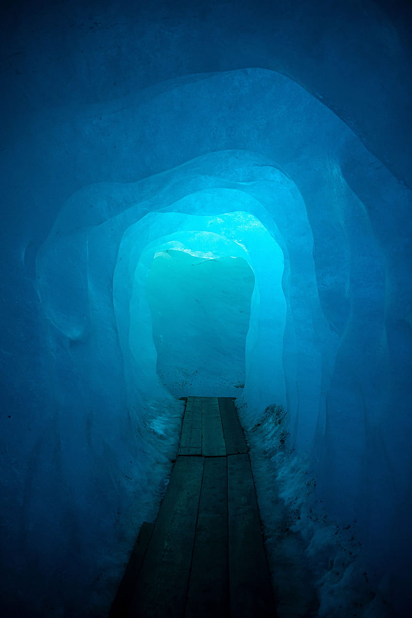 Natur, Eis, Glühen, Höhle, Tunnel HD-Handy-Hintergrundbild