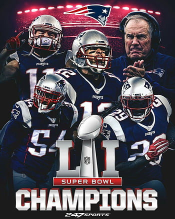 New England Patriots Super Bowl 51 Championship Poster, New England Pa –  McQDesign