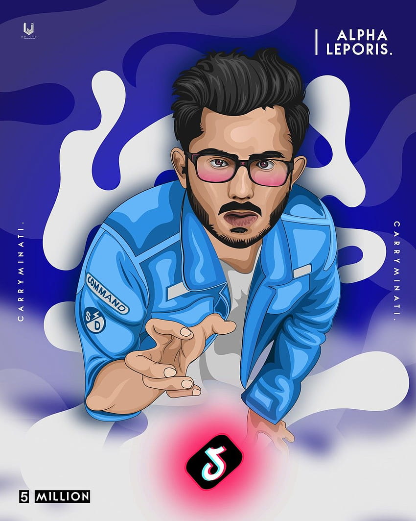 Carryminati ️, Carryminati Cartoon HD phone wallpaper | Pxfuel