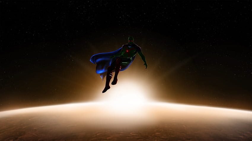 Pemburu Mars, terbang di luar angkasa, pahlawan super, pahlawan DC Wallpaper HD
