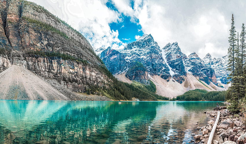 Nature, Mountains, Vertex, Lake, Tops HD wallpaper