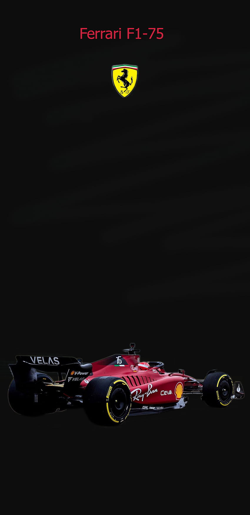 フェラーリ、F1-75 HD電話の壁紙